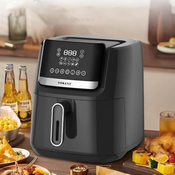 مقلاة هوائية سوكاني SK-10007 – طهي صحي وسريع بسعة 6.5 لتر - ضمان لمدة عام