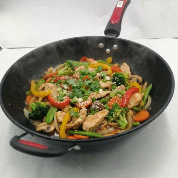 طاسة ووك عميقة من الجرانيت مقاس 32 سم للطبخ والقلي بمقبضين، طاسة قلي عميقة من الجرانيت مقاس 15 سم، طاسة قلي عميقة للقلي والتقليب